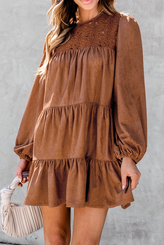 Chestnut Tiered Dress