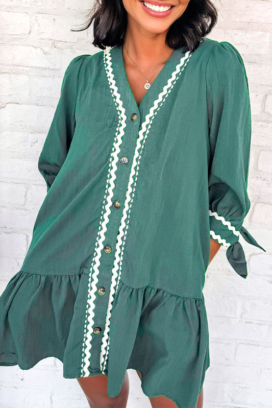 Canton Knotted Bracelet Sleeve Dress