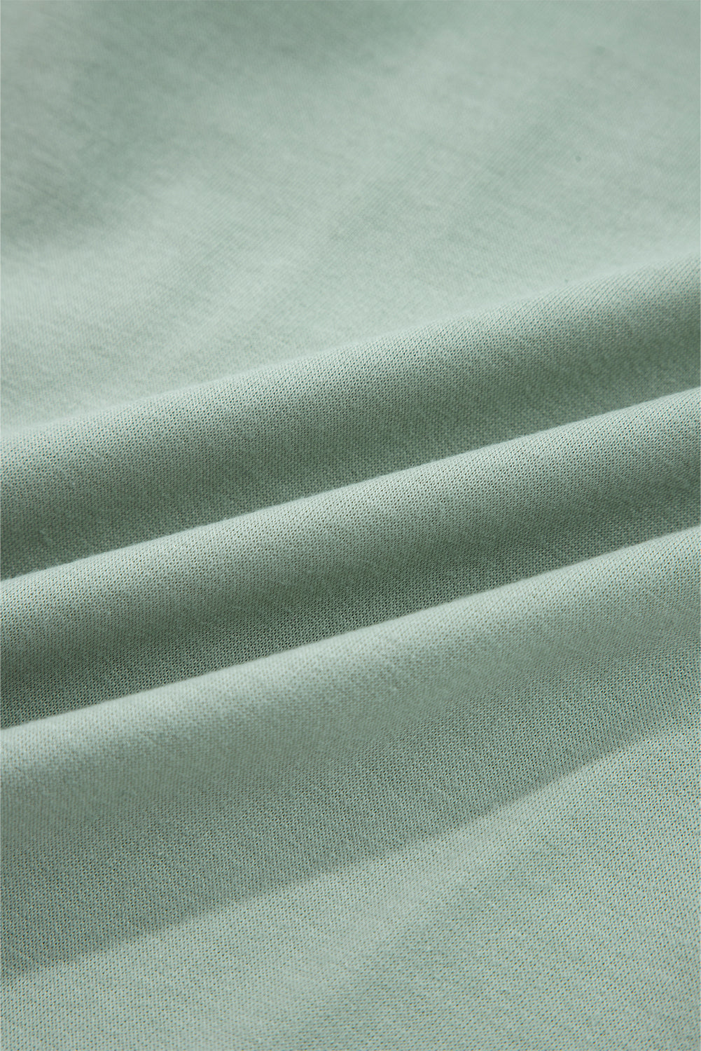 Green Raw Edge Flower Patch Casual Top