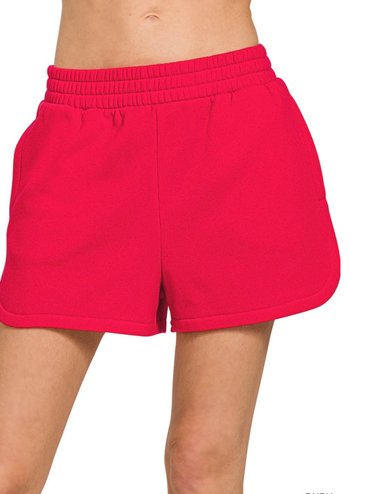 Fleece dolphin shorts